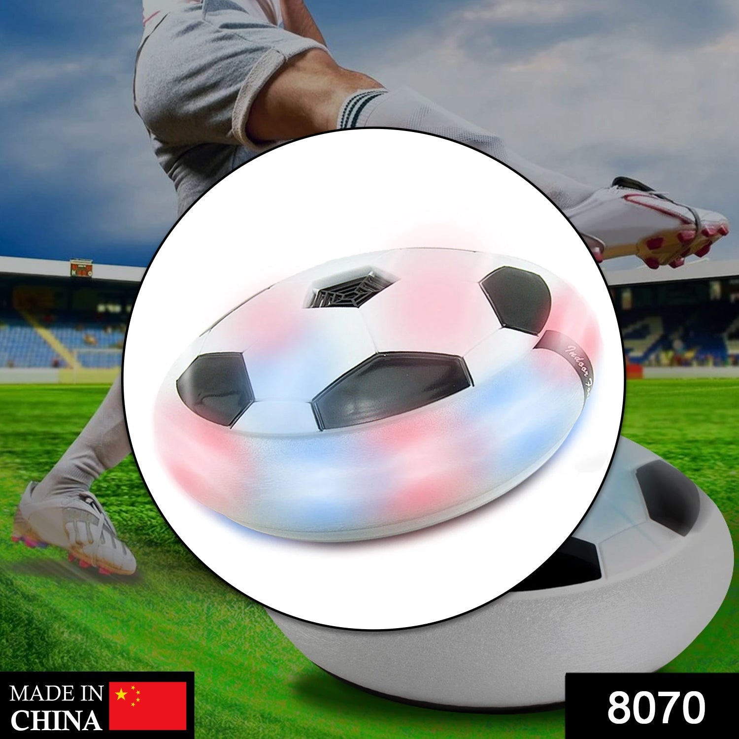 8070 Amazing Hover LED Ball used in all households and playing purposes for kids and children’s etc. 8070 Amazing Hover LED Ball used in all households and playing purposes for kids and children’s etc.